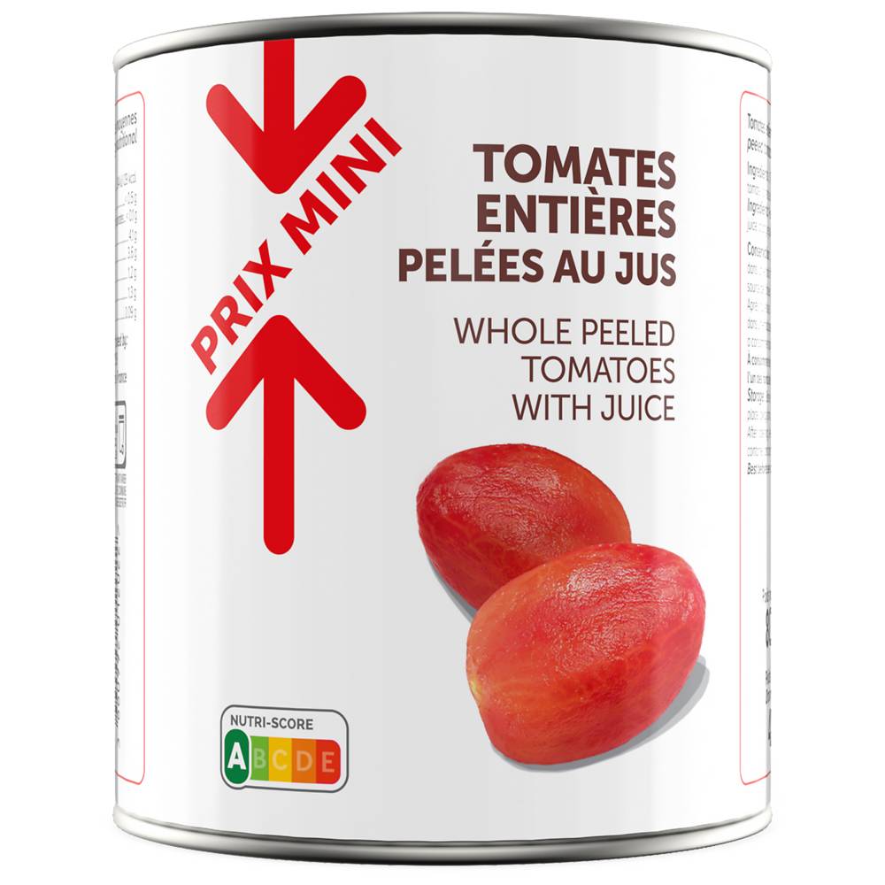 Prix Mini - Tomates entières pelées