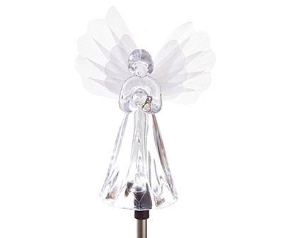 White Angel LED Solar Light Yard Stake, (33")