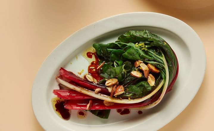 steamed seasonal greens