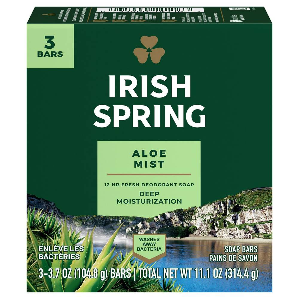 Irish Spring Aloe Mist Deep Moisturization Soap Bars