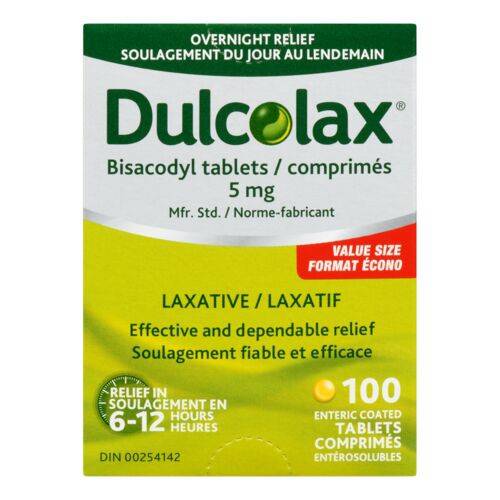 Dulcolax Bisacodyl Tablets 5 mg (100 units)