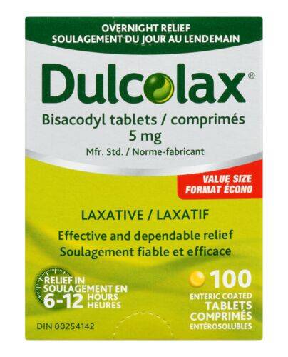 Dulcolax Bisacodyl Tablets With 5 mg (75 g)