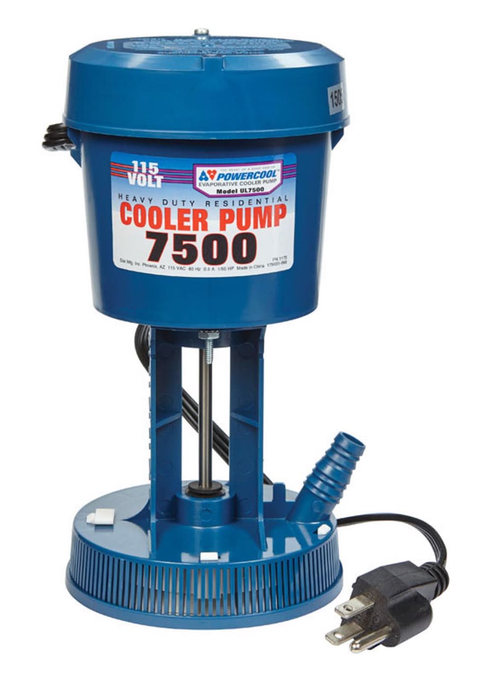 Dial 8-1/2 In. H X 4-1/2 In. W Blue Plastic Evaporative Cooler Pump