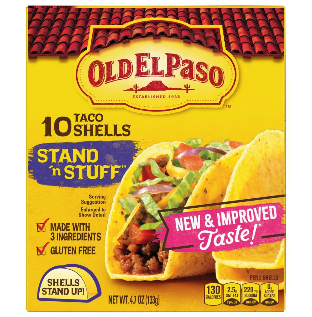 Old El Paso Gluten Free Stand 'N Stuff Taco Shells (4.7 oz, 10 ct)