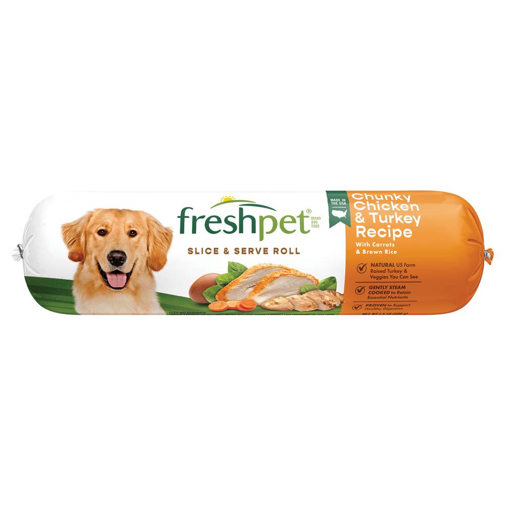 Freshpet Select Recipe Dog Food, Chunky Chicken & Turkey (1.5 lbs)