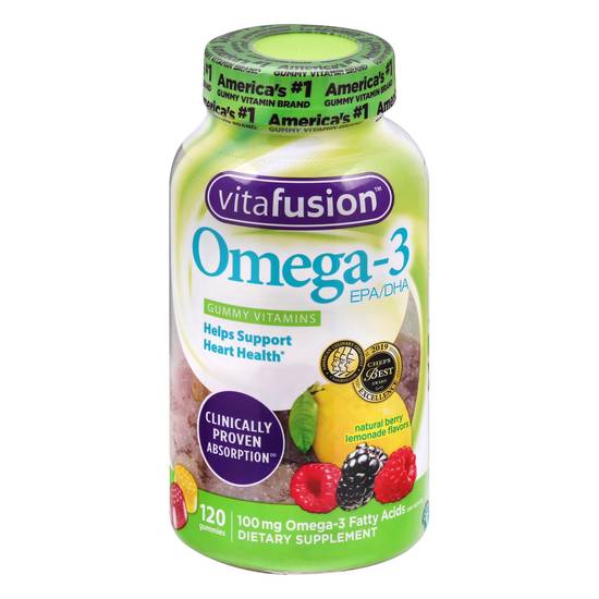 Vitafusion Berry Lemonade Flavor Omega-3 Vitamins (120 ct)