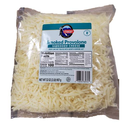 Gossner Foods Smoked Provolone Shredded Cheese (32 oz)