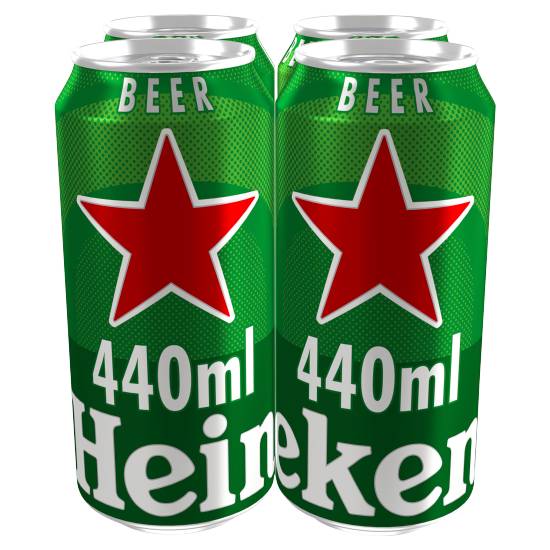 Heineken Lager Beer (4 x 440ml)