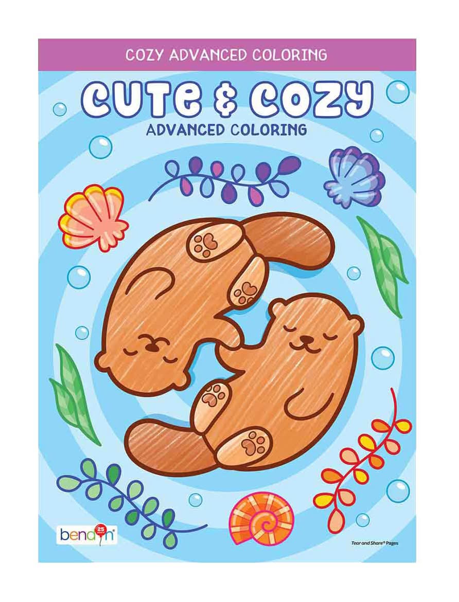 Bendon Cute & Cozy Advanced Coloring Book