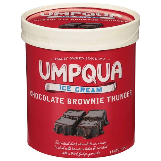 Umpqua Chocolate Brownie Thunder Ice Cream (1.8 quarts)