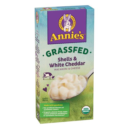 Annie's Grass Fed Macaroni Shells & White Cheddar Cheese