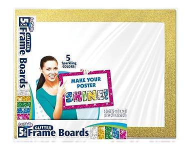 ArtSkills Paper Poster Board, 11 x 14, Assorted Colors, 5/Pack (PA-4020)