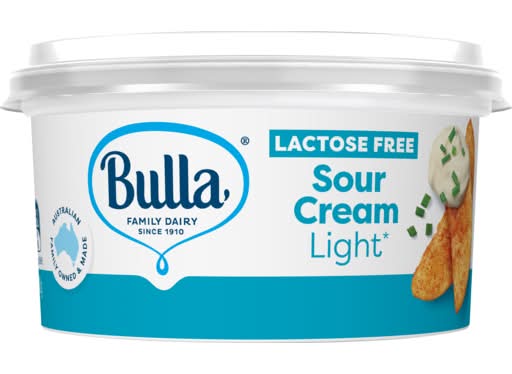 Bulla Lactose Free Light Sour Cream (200g)