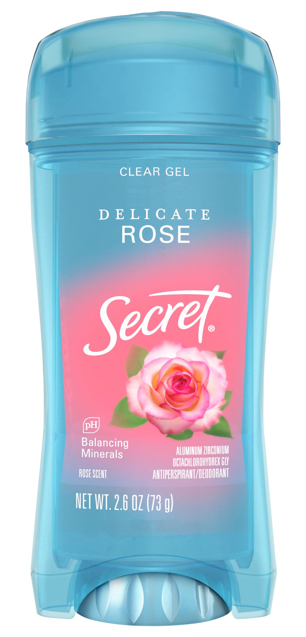 Secret 48 Hr Clear Gel Antiperspirant & Deodorant, Delicate Rose, Women (2.6 oz)