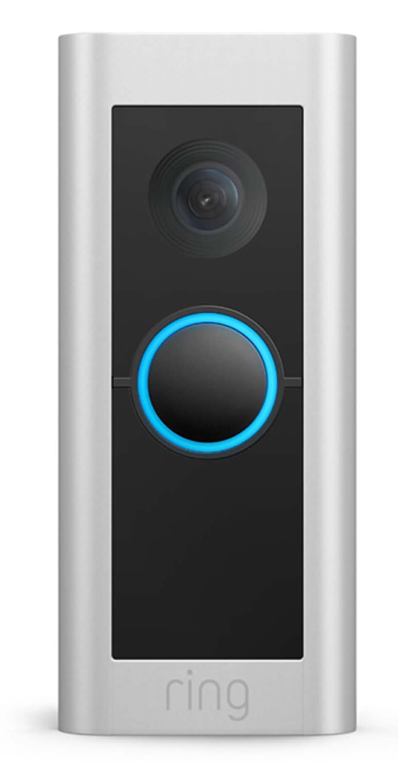 Ring - Wired Doorbell Pro Smart WiFi Video Doorbell - Satin Nickel