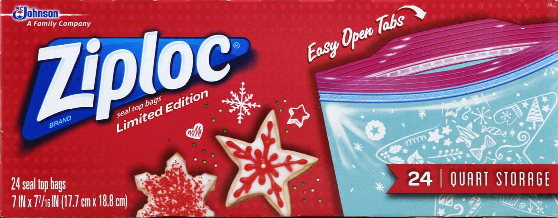 Ziploc Seal Top Quart Storage Bags (24 ct)
