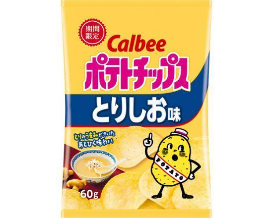 ポテトチップスとりしお味６０ｇ:4901330594237