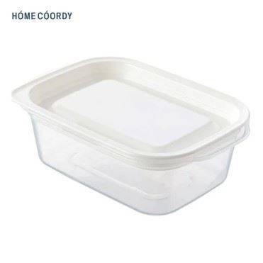 トップバリュ HOME COORDY 保存容器長方形180ml 5P ホワイト