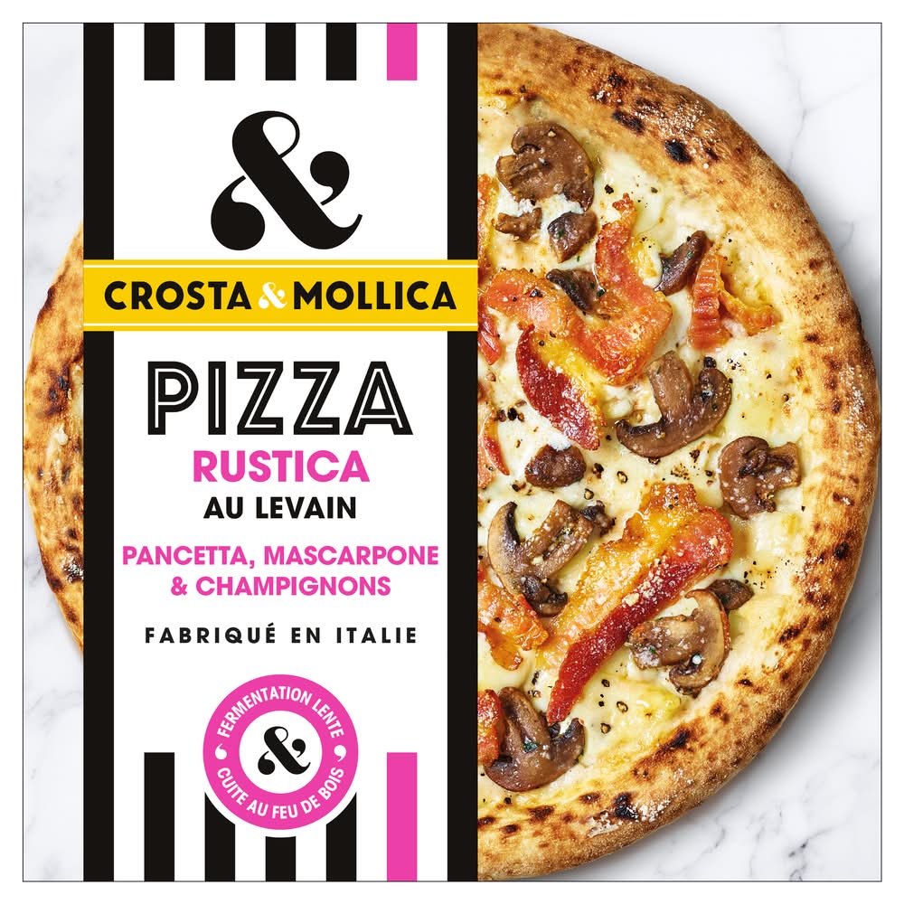 Crosta & Mollica - Pizza rustica au levain surgelée et précuite au feu de bois (444g)