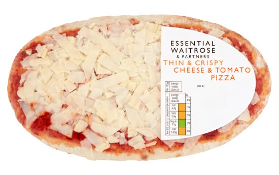 Waitrose & Partners Essential Thin & Crispy Cheese & Tomato Pizza