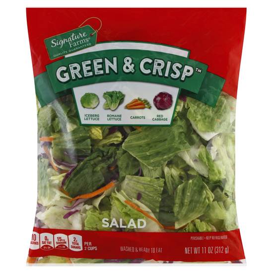 Signature Farms Green & Crisp Garden Salad (11 oz)