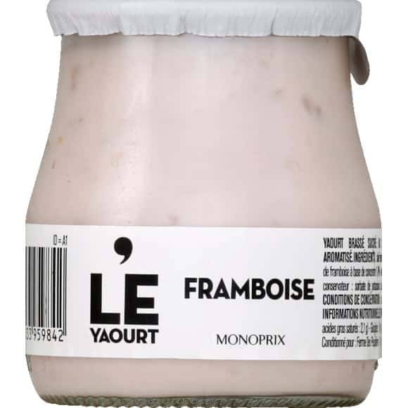 Le Yaourt Yaourt Framboise Le Pot De 140G