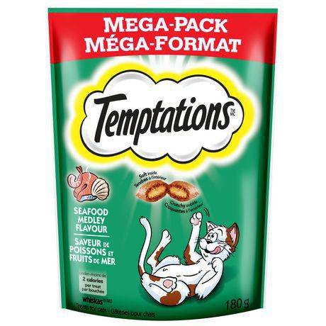 Temptations gâterie aux saveurs de fruits de mer pour chats (180 g) - seafood medley treat for cats (180 g)