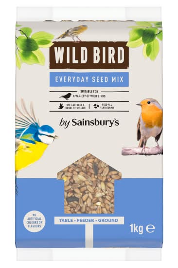 Sainsbury's Wild Bird Everyday Seed Mix (1kg)