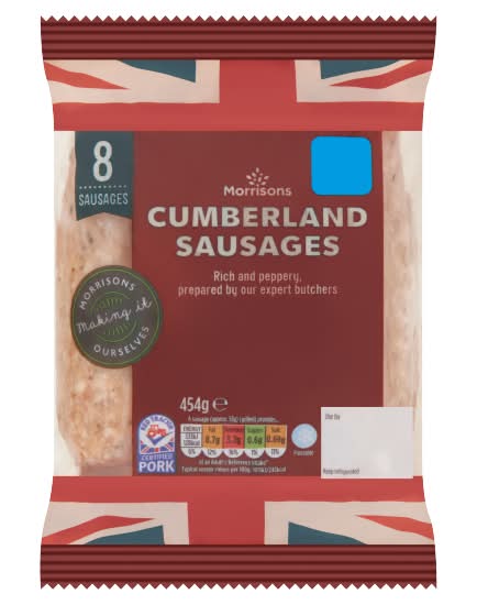 Morrisons Cumberland Sausages (8 pack)