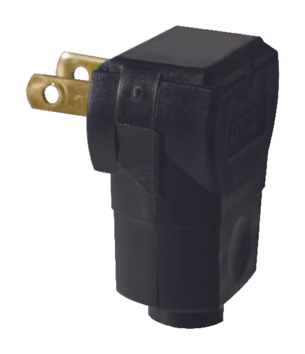 Leviton Residential Vinyl Straight Blade Plug 1-15P 16 Awg 2 Pole 2 Wire