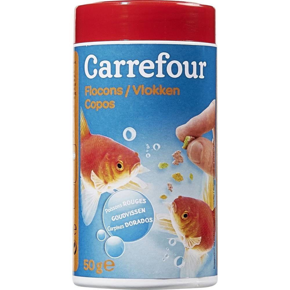 Carrefour - Aliment pour poissons rouges en flocons (50g)