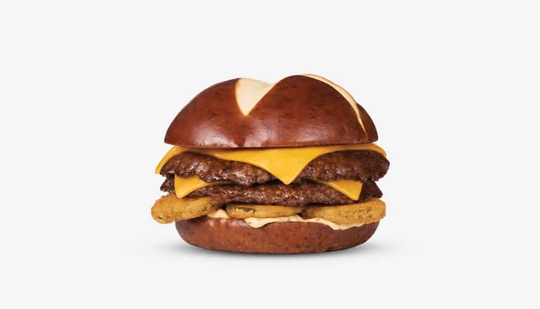 Fried Pickle Pub Burger