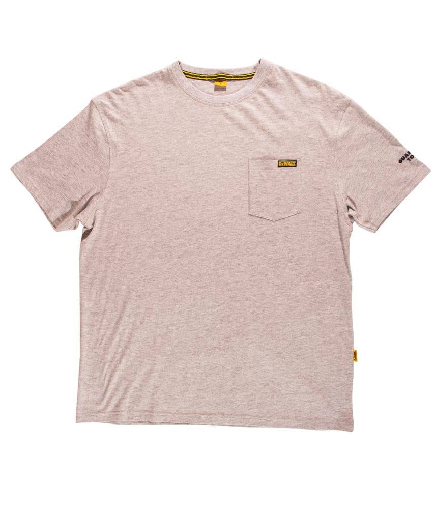 DEWALT Men's Poplin Short Sleeve Solid T-shirt (Large) | DXWW50018-HEA-LRG