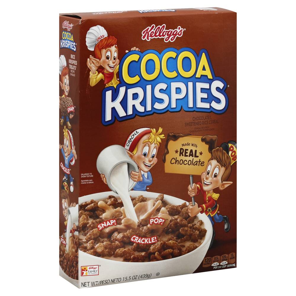 Kellogg's Sweetened Rice Chocolatey Krispies Cereal (15.5 oz)