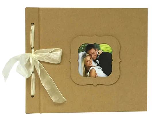 Kraft Chipboard Album With Bow By Recollections