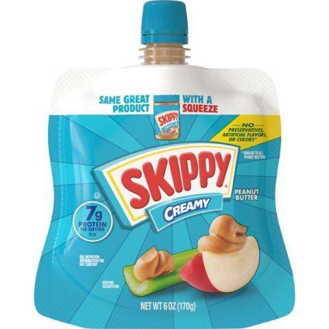 Skippy Peanut Butter Creamy Pouch 6oz