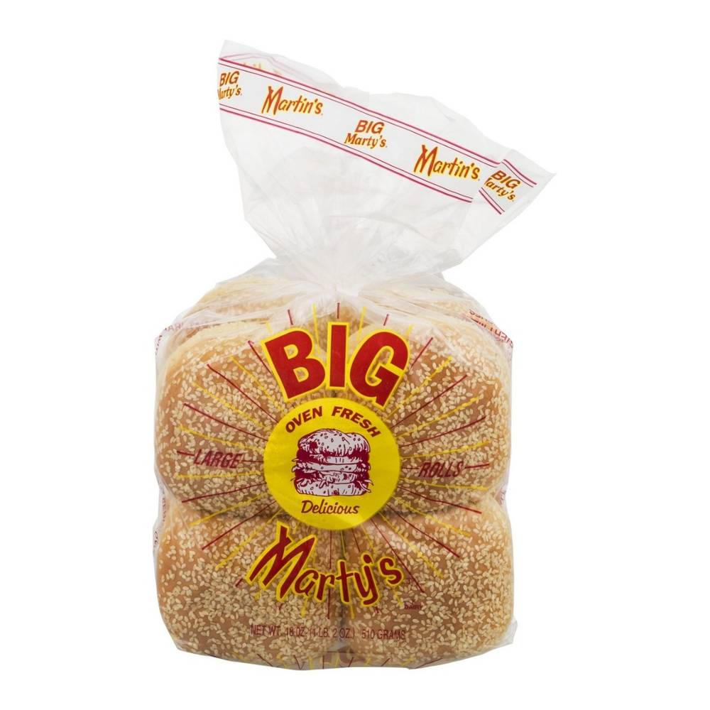 Martin's - Big Marty Seeded Rolls - 8 ct (Case of 1)