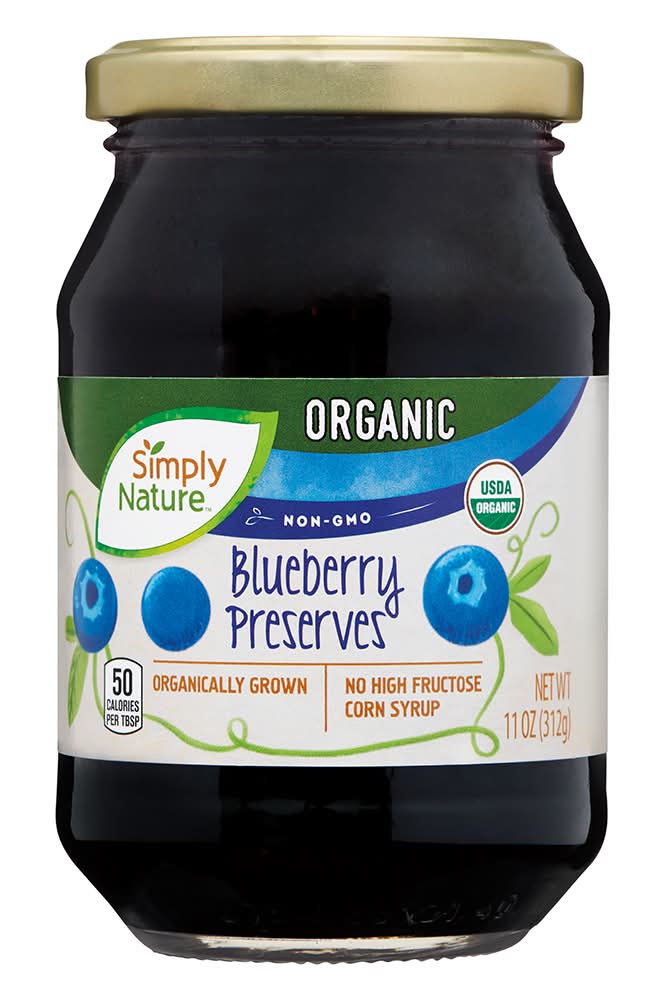 Simply Nature Organic Fruit Preserves, Blueberry (11 oz)
