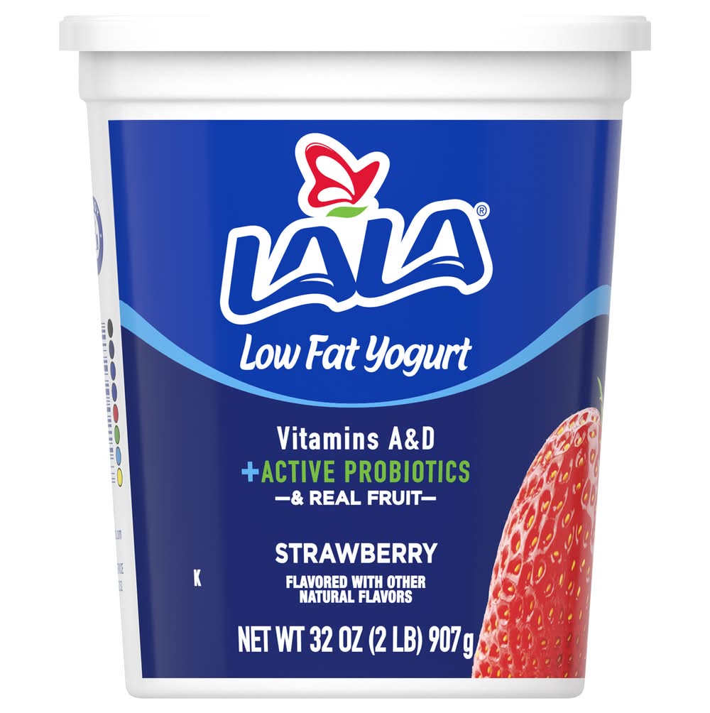 Lala Low Fat Blended Yogurt, Strawberry (32 oz)