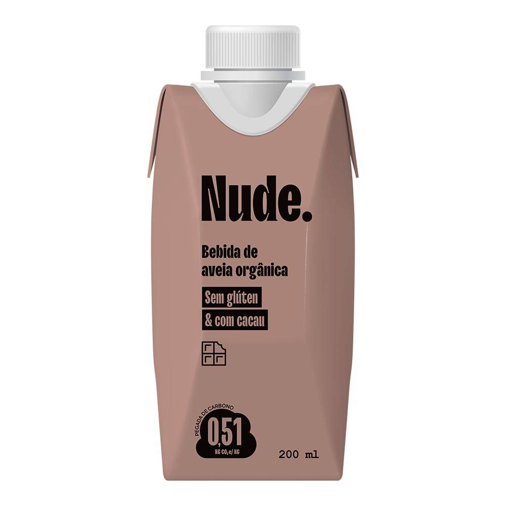 Nude. · Bebida de aveia orgânica com cacau (200 ml)