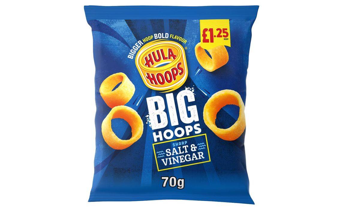 Hula Hoops Big Hoops Sharp Salt & Vinegar Flavour 70g (404759)