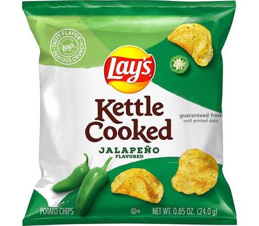 Lays kettle Cooked Jalapeno flavored 2 1/2 oz