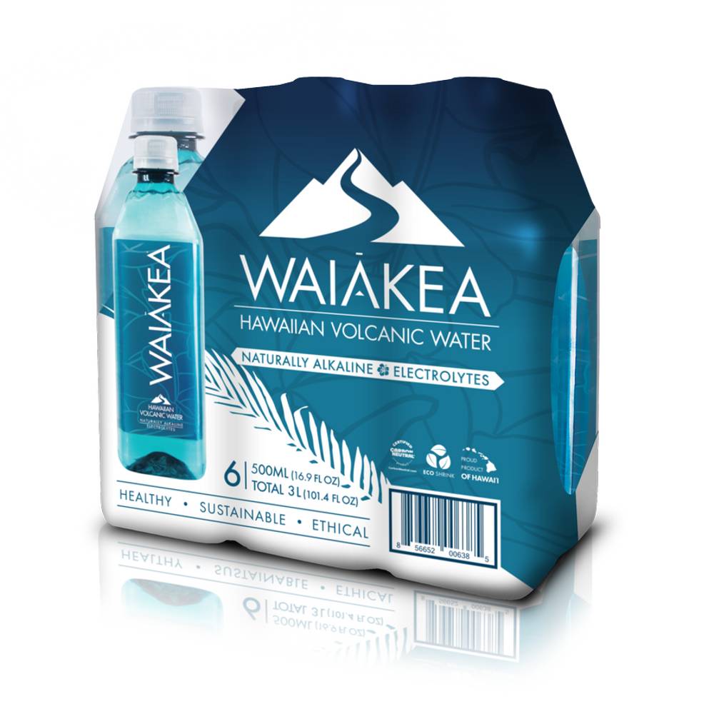 Waiakea Hawaiian Volcanic Water (6 pack, 16.9 fl oz)