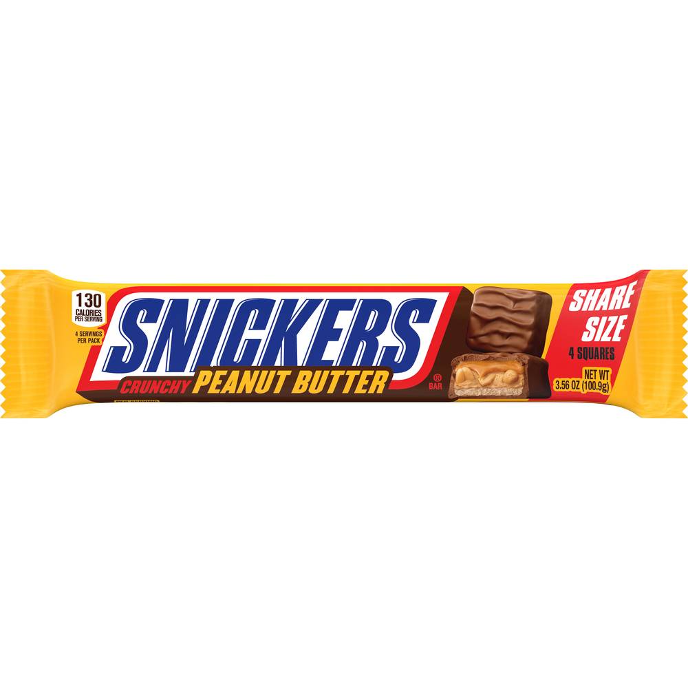 Snickers Real Peanut Butter Bars (3.56 oz, 4 ct)