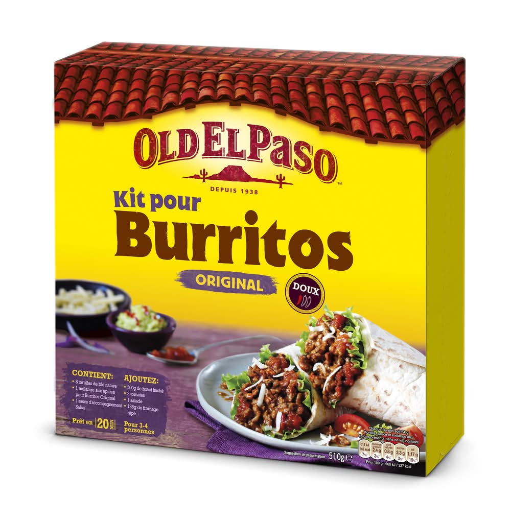 Old El Paso - Kit pour burritos original doux (510g)