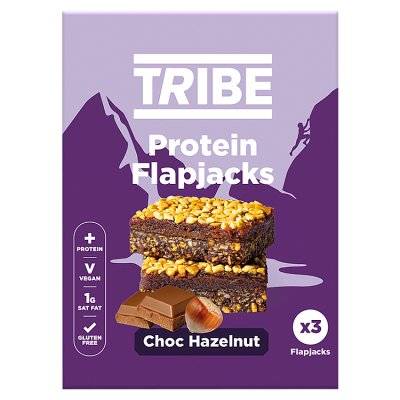TRIBE Protein Flapjacks Choc Hazelnut (3x38g)
