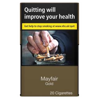 Mayfair 20 Gold Kingsize Cigarettes
