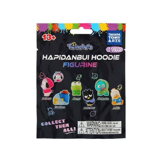 Twinchees Sanrio Hapidanbui Hoodie Blind Bag Figure For Age 13+, Multicolor