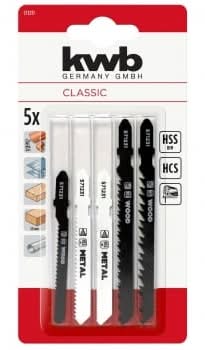 Hojas de Sierra de Calar Surtidas KWB 5 uds