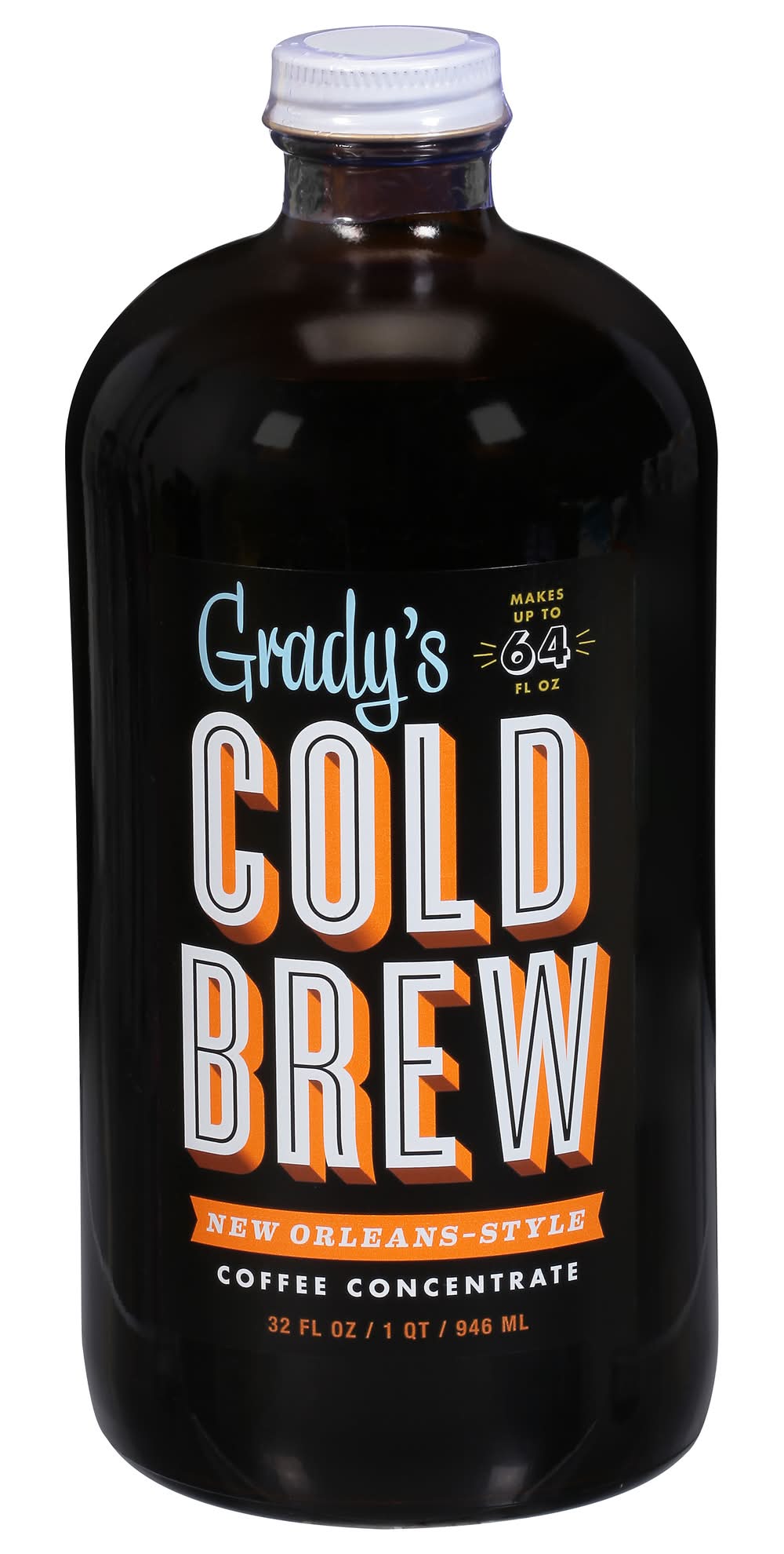 Grady's Cold Brew Coffee Concentrate, New Orleans-Style (32 fl oz)